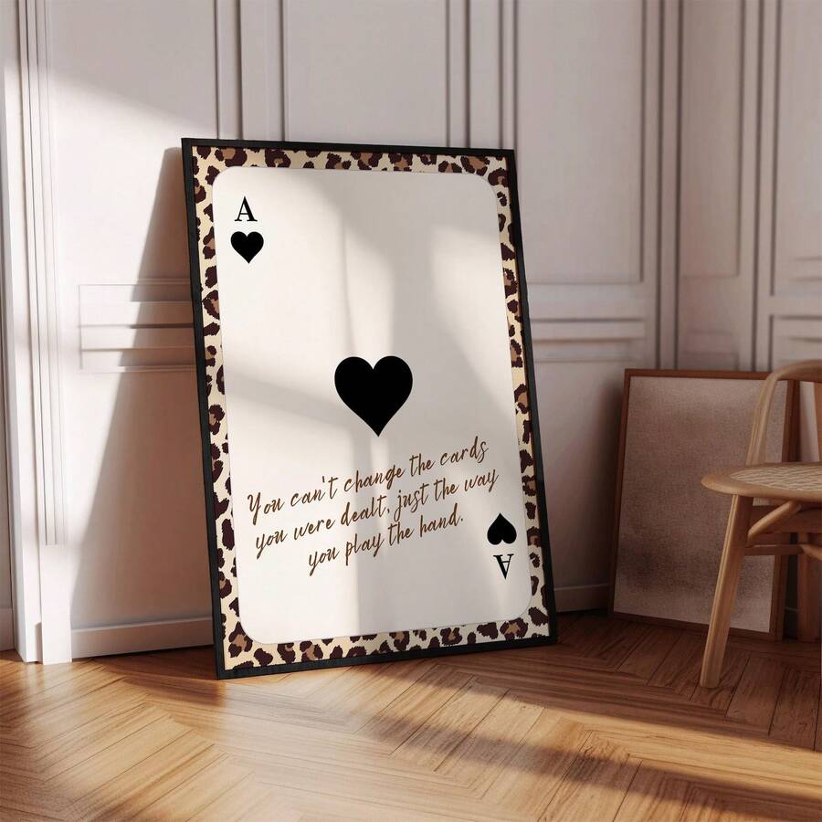 Vintage Leopard & Cheetah Retro Animal Print Canvas Poster