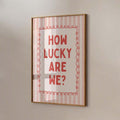 Collegiate poster print with blush pink background and upbeat typography