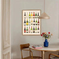 Angled view of minimalist kitchen canvas art with waterproof finish