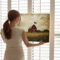 Rustic patriotic canvas preview for 4th of July living room or entryway decor