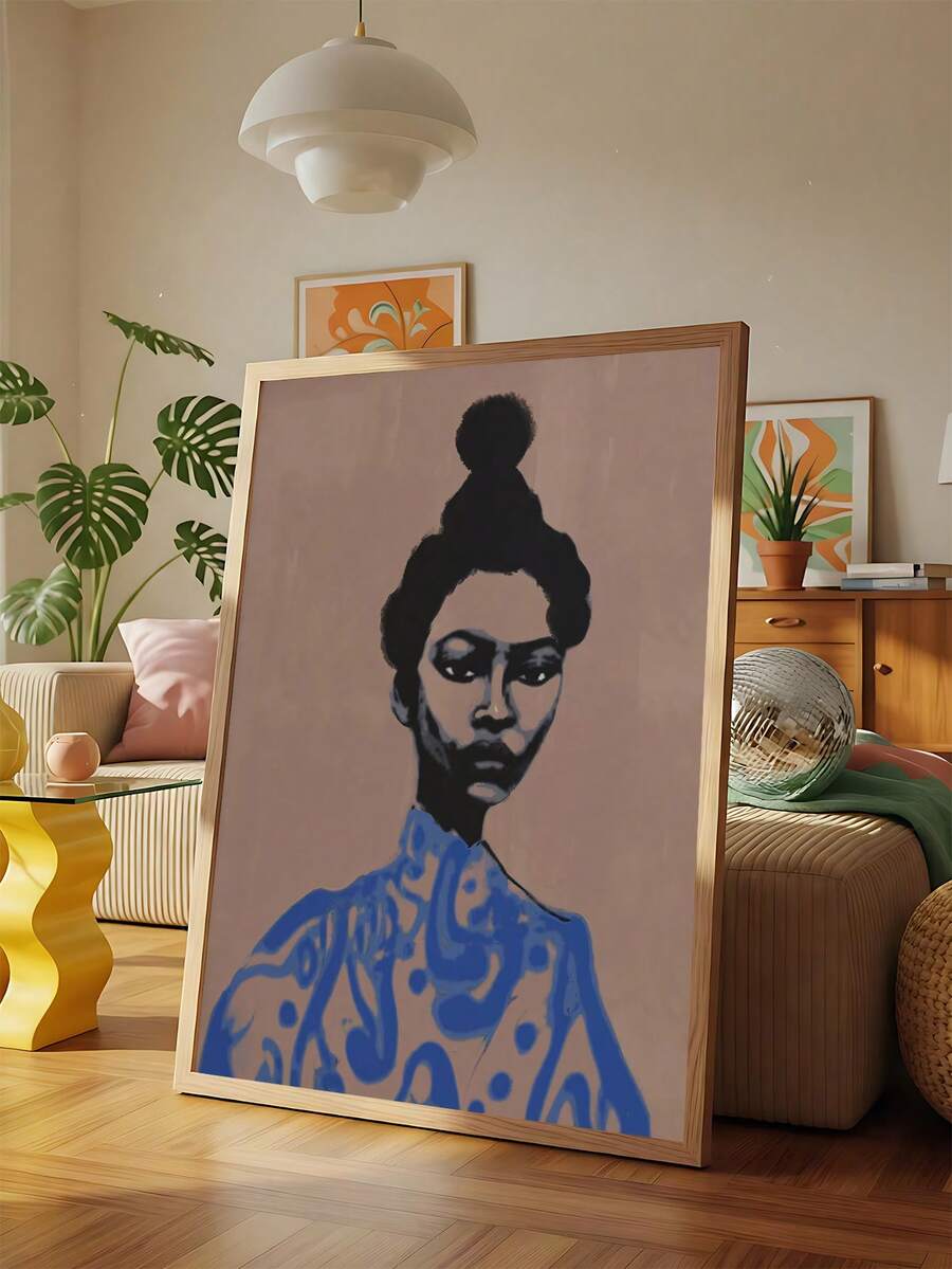 Celebrate bold, contemporary style with this Modern Afrocentric Portrait Art Print. Featuring a striking minimalist design, this canvas piece brings cultural elegance to any space—bedroom, living room, office, or gallery wall. Available as both framed and unframed options to suit your décor. The waterproof canvas ensures durability and longevity, while the removable design makes it perfect for renters or those who love to refresh their space. Whether you're curating a personal sanctuary or searching for a m