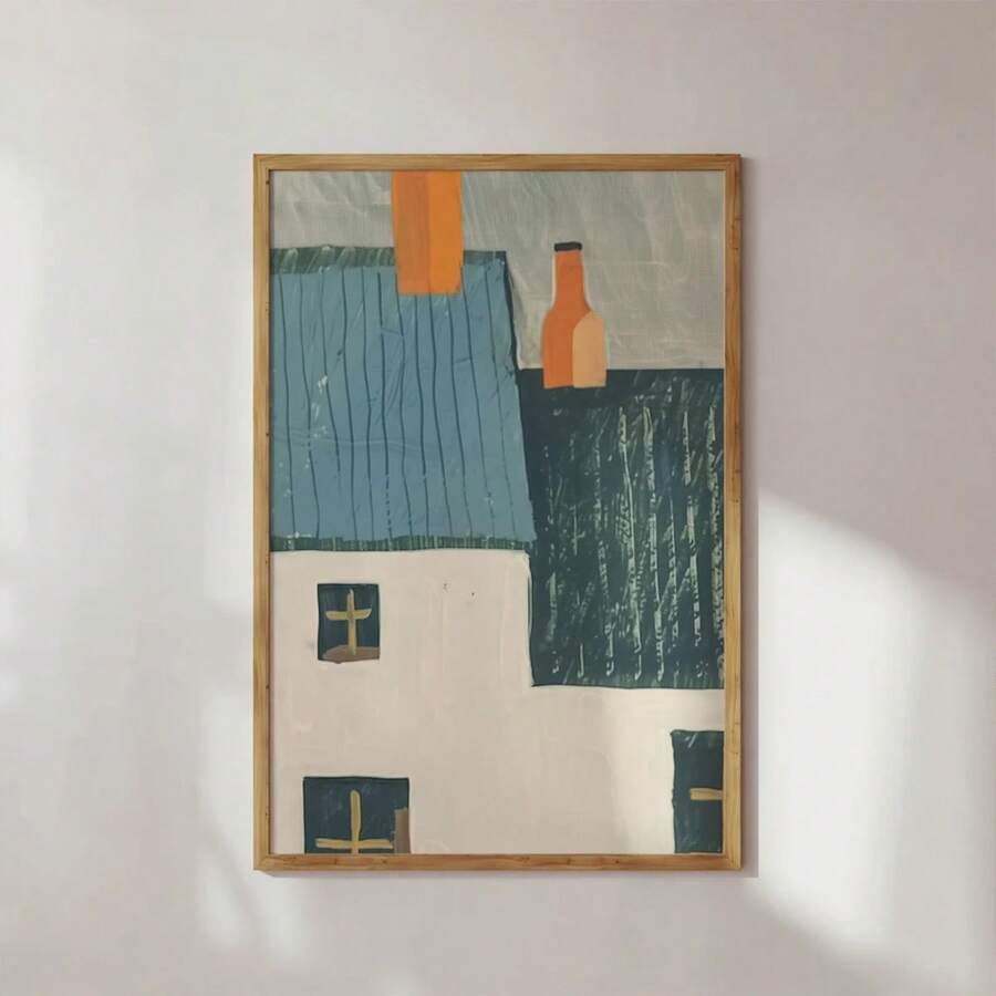 Transform your space with this enchanting cottagecore wall art print. Featuring a charming blue house design, this landscape graphic brings rustic farmhouse warmth to any room. Printed on durable, waterproof canvas, it's perfect for creating that cozy, vintage-inspired aesthetic you've been dreaming of. Unframed and ready to personalize your home office, bedroom, or living area with timeless countryside charm.