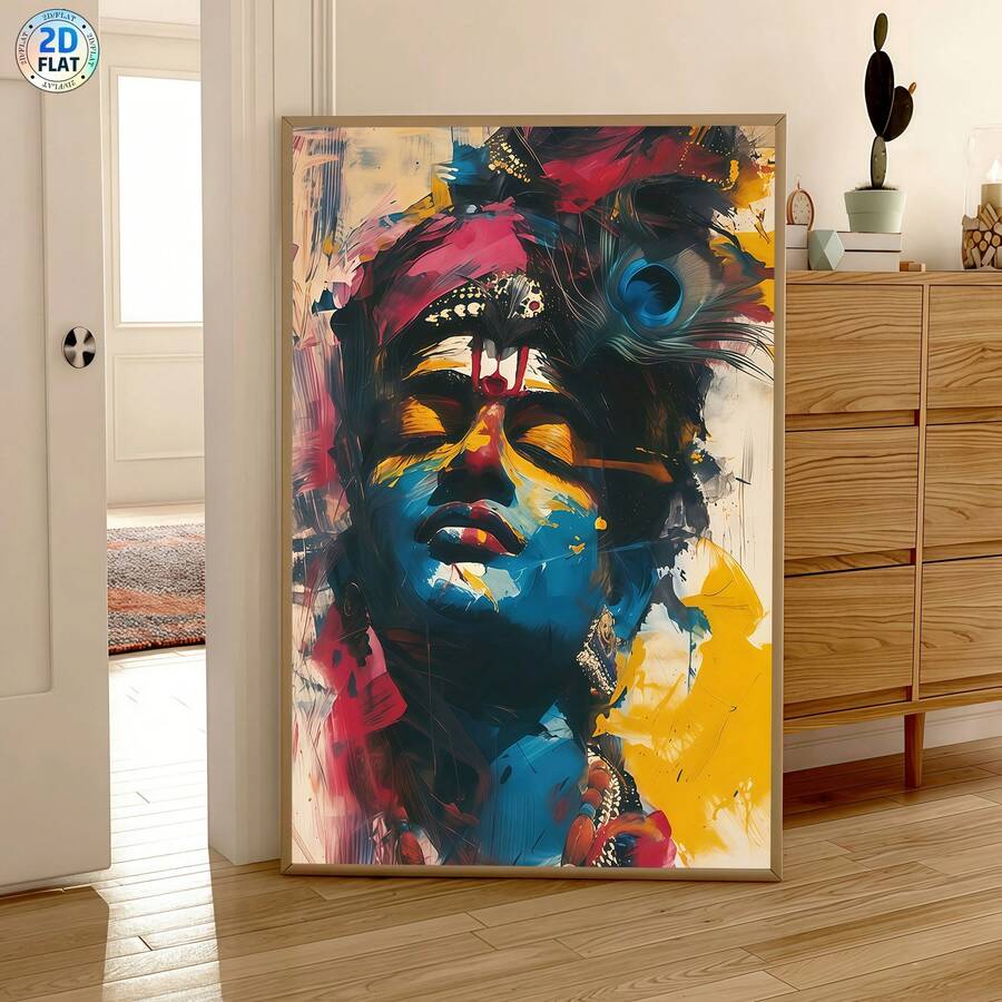 Bring spiritual tranquility into your space with this stunning Natural Buddha Oil Painting. Featuring serene deity imagery rendered in modern artistic style, this canvas artwork combines traditional spiritual aesthetics with contemporary home decor sensibilities.