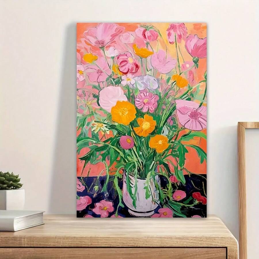 Bring nature's beauty into your space with this stunning Vibrant Wildflowers Canvas Art Print. Featuring a modern abstract floral design, this piece combines artistic flair with practical durability. The waterproof canvas material ensures long-lasting vibrancy, making it perfect for bedrooms, living rooms, and home offices alike. Its pastorale style adds warmth and character to any décor, while the unframed format gives you complete creative control over presentation. Transform your walls into a gallery of 