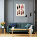 Pink matchbox wall decor