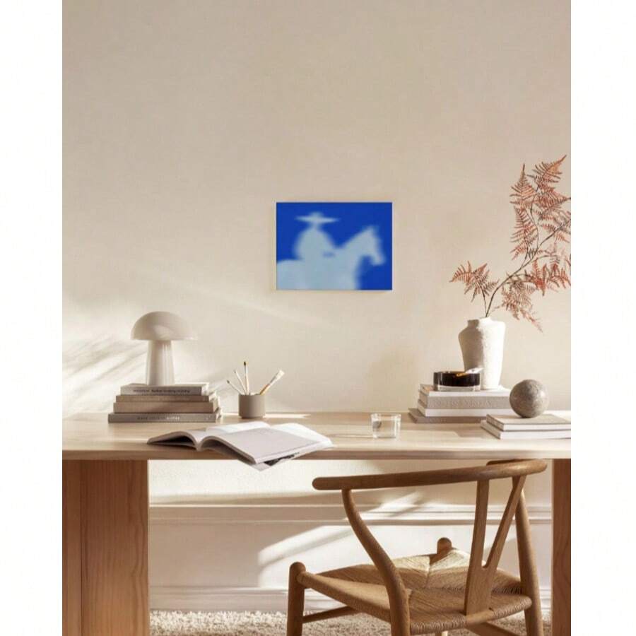 Transform your space with this striking red, white, and blue canvas print featuring bold "Happy To See You" Night Rider artwork. Perfect for modern home offices and contemporary interiors, this unframed hanging painting combines eye-catching graphic design with practical durability.