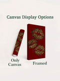 Gallery wall styling example for 3 piece leopard canvas set