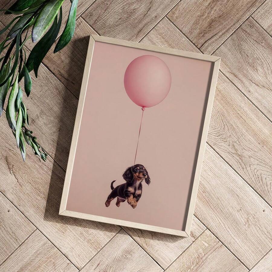 Celebrate your love for dachshunds with this chic canvas art piece. Featuring a stylish pink design, this trendy poster brings personality to any dog lover's space. The water-proof canvas material makes it perfect for bathrooms, bedrooms, or living areas. No frame needed—simply hang and enjoy. Whether displayed indoors at home or in an outdoor setting, this fashionable artwork adds a playful touch to your décor. Ideal for dog enthusiasts who appreciate modern, whimsical style.