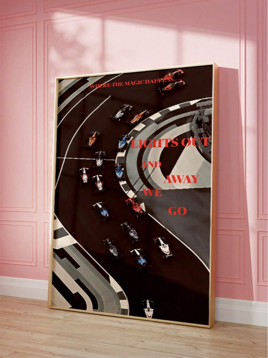 Bring timeless automotive passion to your walls with this striking vintage racing car art print. Featuring bold geometric and graphic elements with retro styling, this frameless canvas piece captures the spirit of classic motorsport in modern form. Perfect for bedrooms, dorms, and living rooms, the waterproof canvas construction ensures durability and easy maintenance.&nbsp;
