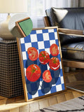 This Kitchen Is For Dancing Red Heart Quote Canvas Poster 