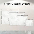 Tapestry size chart showing 80x60 60x51 60x40 and 40x30 inch options