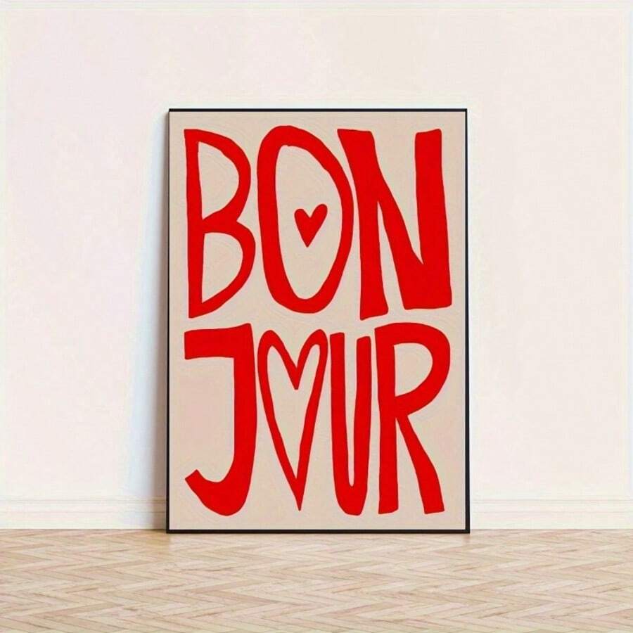Room styling view of graphic wall decor with elegant minimalist appeal