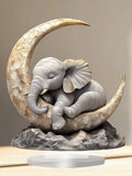Size graphic showing 20 cm elephant moon acrylic sign with 0.2 cm thickness.