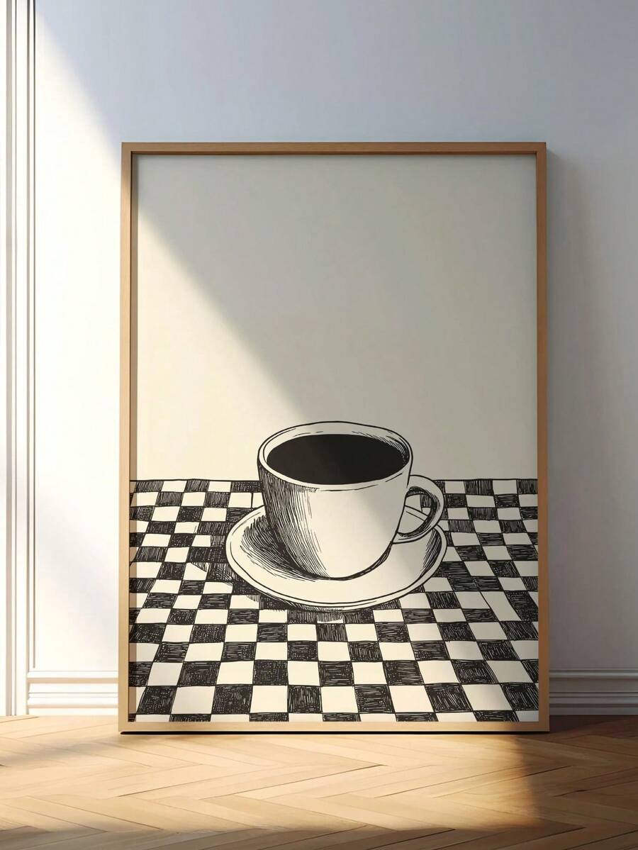 Breakfast wall decor for dining room kitchen nook or pantry with French bistro mood