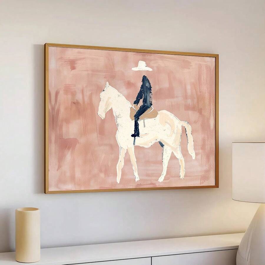 Bring southwestern charm into your modern home with this striking abstract horse canvas art. Featuring minimalist equestrian design, this piece combines contemporary aesthetics with rustic appeal. Perfect for dining rooms, living spaces, or bedrooms, it adds character and warmth to any wall. Available as both framed and unframed options to suit your décor style. Crafted on quality canvas with waterproof properties, this artwork is built to last. The abstract animal pattern creates visual interest while main