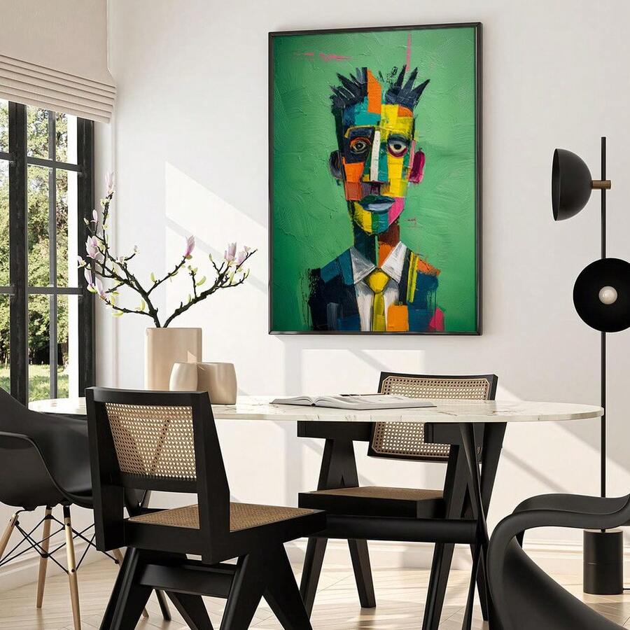 Elevate your space with this striking Afrocentric abstract canvas art featuring a stylish vintage African man design. Perfect for modern homes seeking bold, culturally inspired wall decor. This versatile piece combines contemporary aesthetics with urban flair, available in both framed and unframed options to suit your style. Crafted on premium canvas with waterproof properties, it's built to last while making a powerful statement. Transform any room into a gallery-worthy showcase of art that celebrates heri