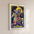 Funny gothic wall decor preview with THE AUDACITY tarot artwork