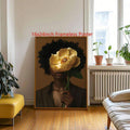 Multicolor African-inspired portrait canvas wall decor