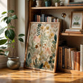 Bohemian wildflower floral canvas poster view 4