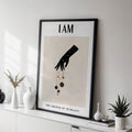 Celestial hand minimalist canvas poster