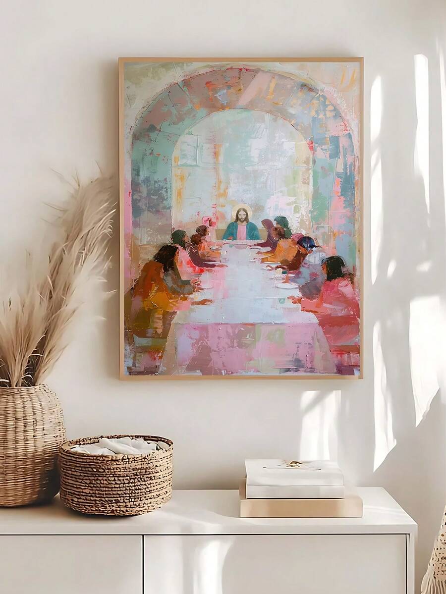 Bring spiritual inspiration into your home with this stunning Colorful Jesus and Lamb Oil Painting Print. Featuring vibrant, modern artwork that captures the beauty of faith, this piece works beautifully in dining rooms, home offices, or any space needing uplifting décor. Available as both framed and unframed canvas options to suit your style and space. The waterproof canvas ensures durability and longevity, while the removable design makes it easy to update your walls whenever you like. Perfect for persona