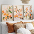 Decor inspiration view of botanical canvas print for bedroom and living spaces
