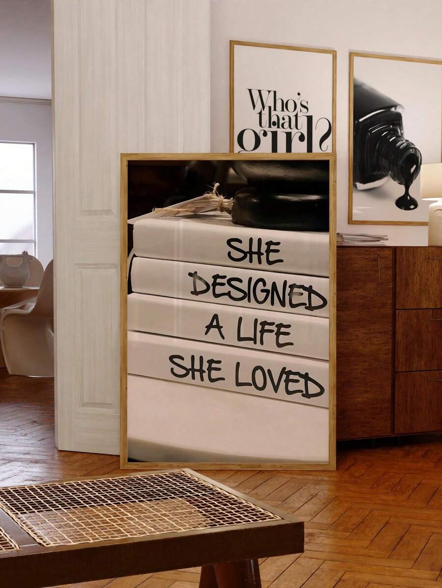 She Designed A Life She Loved motivational poster