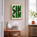 Vintage Wine & Cocktail Illustration Canvas Poster 