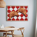 Breakfast wall decor for dining room kitchen nook or pantry with French bistro mood
