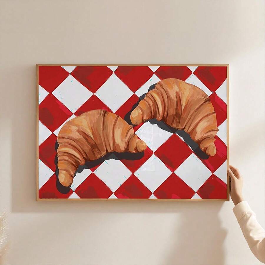 Breakfast wall decor for dining room kitchen nook or pantry with French bistro mood