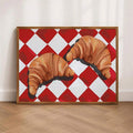 Breakfast wall decor for dining room kitchen nook or pantry with French bistro mood