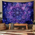 Outdoor and beach use tapestry with multicolor bohemian graphic
