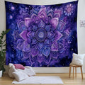 Multicolor hippie wall tapestry for cozy apartment decoration