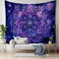 Peacock mandala woven tapestry gift idea for bohemian home decor