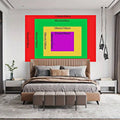 Size chart for study room tapestry showing multiple width and height options