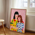 Motherhood canvas print leaning below window