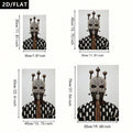 Traditional Portrait & Ethnic Folk Art Minimalist Canvas Poster