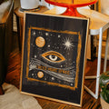 2 Retro abstract eye Canvas Poster with an expressive vintage design, perfect for Mid Century Modern, Eclectic, Boho, creative and contemporary interiors.
