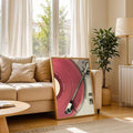 Vintage Pink Audio Player Retro Music Aesthetic Canvas Poster 