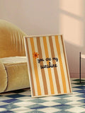 Front view of bohemian You Are My Sunshine canvas art for cozy home decor