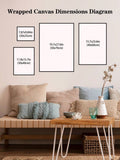Three-piece floral Christian wall art for a bedroom or prayer corner