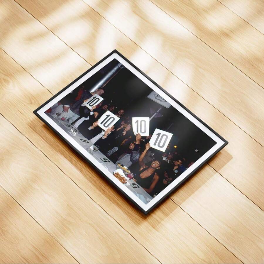 Vintage 90s fashion party canvas wall art