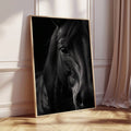 Horse lover canvas decor in a bright minimalist room