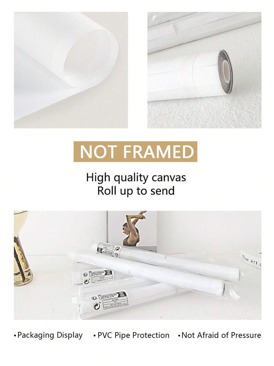 Rolled unframed canvas packaging with PVC tube protection for American flag print