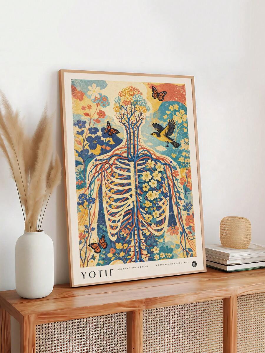 Law office canvas print in warm beige black and cream