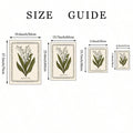 Front view 7 of 3pcs Vintage Lily Of The Valley & Birds Canvas Print, Folk Bird Scripture Wall Art, Farmhouse Floral Gifts from Jose Collections