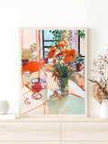 Mismatched plant window still life included in listing media