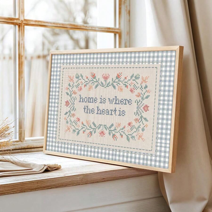 Home Is Where The Heart Is farmhouse wall art
