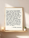 Quote print with visible wording variation noted