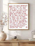 Modern quote canvas print in black text variant
